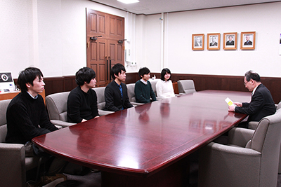 学長との懇談