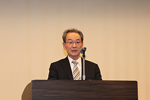 古山正雄学長の開会挨拶