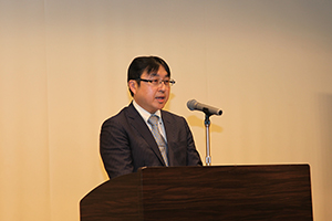 文部科学省高等教育局大学振興課長の挨拶
（代理： 永田昭浩 課長補佐）
