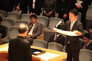 大学院工芸科学研究科博士前期課程　代表宣誓