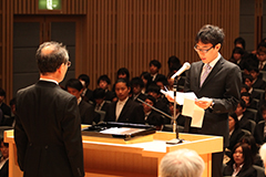 大学院工芸科学研究科　博士後期課程　代表宣誓