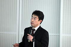 山雄准教授の講演の様子