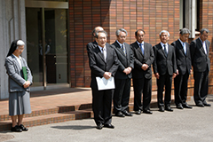 古山学長の告辞