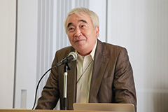 清水顧問の挨拶の様子