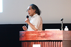 森本教授の講演の様子