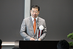 立岩周辺（ジオパーク）見学の様子