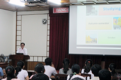 カント大学での説明会の様子