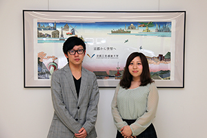 （左から）平島智貴さん、溝口惠美さん