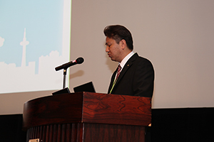 京都市環境政策局北部環境共生センター　西尾氏の講演の様子