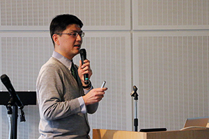 清水教授の講演の様子