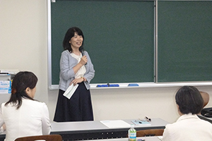 電気電子工学系　大柴小枝子教授の開会の挨拶