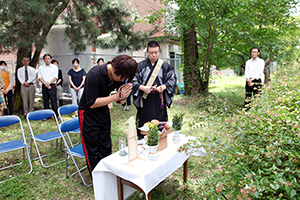 実験動物慰霊祭の様子