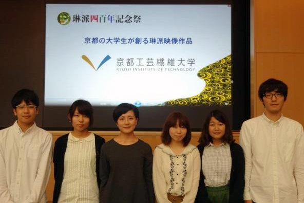 制作発表会に参加した中野研究室の皆さん