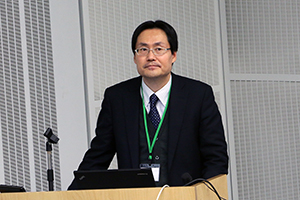 ４大学連携による共同研究発表を行った
情報工学・人間科学系　福澤理行准教授
