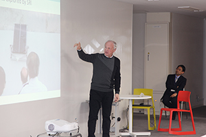 Leglise氏の講演の様子