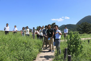 ジオパーク（大成古墳）の見学