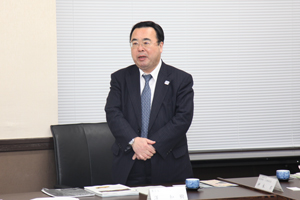 澤学長による挨拶