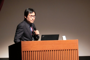 4大学連携による共同研究発表を行った本学 福澤理行 准教授