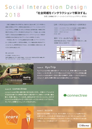 ソーシャルインタラクションデザイン 研究会 社会問題をインタラクションで解決する 京都工芸繊維大学