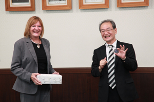 Dr. Allen visited President Furuyama