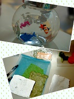 光のふしぎ　水を入れると