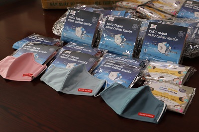 ご寄附いただいたマスク