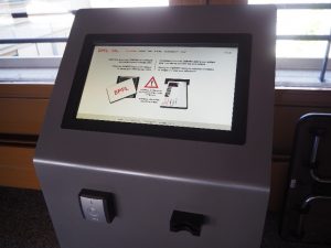 写真3:ICカード(Camiproカード)用情報端末